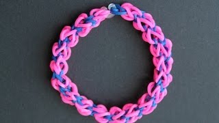 Rainbow loom Twist square armband bracelet [upl. by Daiz]