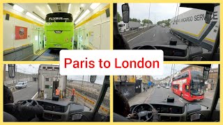 Paris to London by bus entire journey 4K [upl. by Godewyn101]