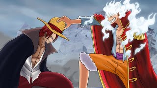 Luffy Gear 5 vs Shanks Luffy Gear 6 Awaken Straw Hat comes back to Shanks  One Piece Fan Anime 4K [upl. by Lynnelle507]