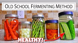 Lacto Ferment Vegetables Old School Way Of Preserving Food [upl. by Granthem360]