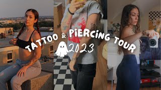 all my tattoos amp piercings 2024 tattoo  piercing tour [upl. by Borgeson35]