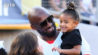 Kobe Bryants daughter Bianka throws first pitch [upl. by Aimet408]