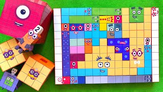 Looking for Numberblocks NEW 1100 260 Puzzle Tetris Shape ASMR chirping of birds [upl. by Jessika]