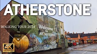 Walking Tour of Atherstone Town Centre  4K Sept 2024 [upl. by Liahus]