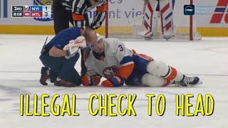 Brendan Gallagher Match Penalty against Adam Pelech [upl. by Niela424]