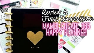 Review  MAMBI Create 365 My Life Happy Planner  Accessories [upl. by Piegari]