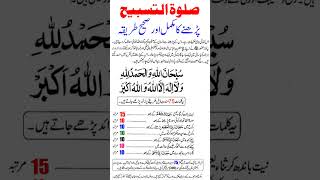 salatul tasbih padhne ka tarika shortfeed youtubeshorts ytshorts [upl. by Claudy345]