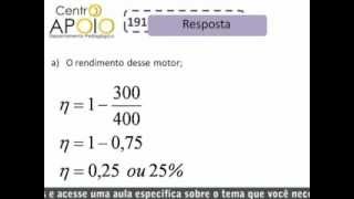 Física  Exercícios de Máquinas Térmicas [upl. by Akinnor]