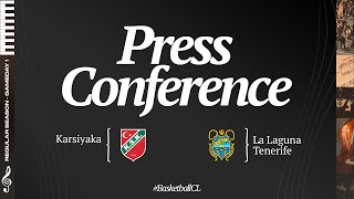 Karsiyaka v La Laguna Tenerife  Press Conference  BasketballCL 202425 [upl. by Yseulte]