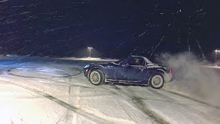 NC Miata having fun in the snow [upl. by Aneet]