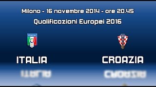 Promo Italia vs Croazia  16 novembre 2014 [upl. by Anura]