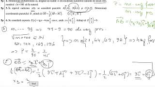 Rezolvare Simulare Bacalaureat Matematică 2024 Mate Info [upl. by Gnart]