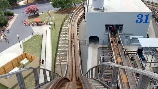 Carowinds Hurler Wooden Roller Coaster POV [upl. by Tisbee]