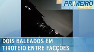 Duas pessoas são baleadas em tiroteio entre facções rivais no Rio  Primeiro Impacto 281024 [upl. by Hgierb]