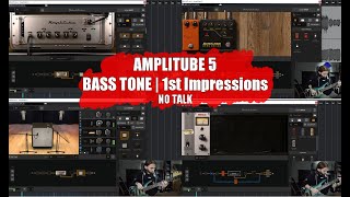 Amplitube 5  Bass Sounds with different setupamptechniques  No Talk  Ampeg Trace Eliot [upl. by Ovid625]