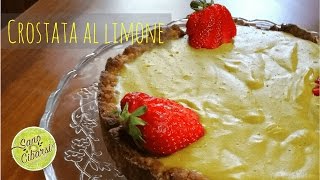 Crostata con crema al limone  Vegan  🍋 [upl. by Abdulla395]