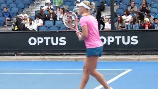 Angelique Kerber Australian Open 2017 Practice session 1 FHD [upl. by Stiegler]