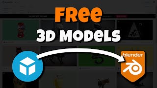 Sketchfab addon for Blender Get 1000s of FREE 3D Models [upl. by Strenta]