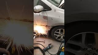 tinkering 💥 trending automobile carpainting detailing repair carpaintingservice [upl. by Anos]