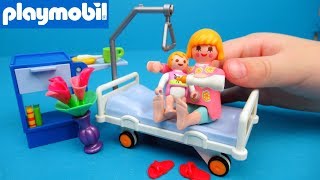 Playmobil Ziekenhuis baby wordt geboren [upl. by Mylo12]