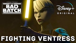 Asajj Ventress vs The Bad Batch  Star Wars The Bad Batch  Season 3 Episode 9  Disney [upl. by Moreville]