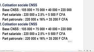 Cotisations sociales  CNSS et CNAMGS Actualisation [upl. by Nivets]