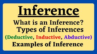 EngsubInferenceWhat is an InferenceTypes of InferencesExamples of Inference in Hindi [upl. by Lurleen]