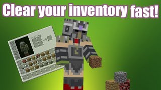 Minecraft  How to drop stacks of items without dragging [upl. by Fisch]