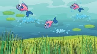 5 Little Fishies in the Sea  Kids Songs [upl. by Valiant871]