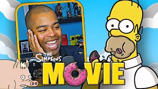 Dad Watches The Simpsons Movie For the First Time and Cries Laughing  Movie Reaction [upl. by Enhpad]