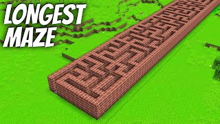 I found a LONGEST MAZE in Minecraft  Whats INSIDE the BIGGEST MAZE [upl. by Schertz]