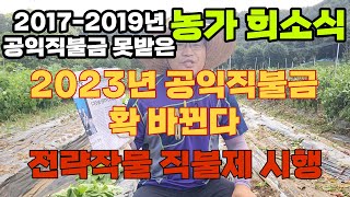 2023년 공익직불금 바뀌는제도 전략작물 직불제 첫 시행 [upl. by Bate]