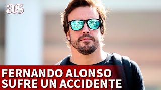 Fernando Alonso atropellado mientras montaba en bicicleta  Diario AS [upl. by Idel]