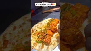 TASTY  PANEER TIKKA KATHI ROLLS  ❤️😋shorts foodshorts shortsfeed streetfood food [upl. by Essam]