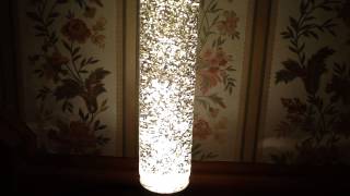 Calcium nitrate DIY glitter lamp [upl. by Irrot]