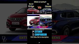 Ertiga Vs Carens Comparison  Exterior [upl. by Aninat]