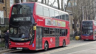 London Buses  Route 257  Walthamstow Central to Stratford [upl. by Ennove548]