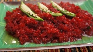 Ethiopian Food  Vegan Beets or Beetroot Recipe Amharic English  injera enjera Beyeyanetu [upl. by Zechariah]