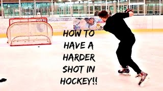 TIPS FOR HARDER WRIST amp SNAP SHOTS IN HOCKEY [upl. by Borchert]