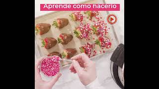 Cómo hacer fresas con chocolate [upl. by Lucina]