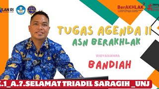 Ringkasan Modul Agenda II BERAKHLAKLatsar Cpns DosenK1A7Selamat Triadil SaragihUNJ [upl. by Nnaael]