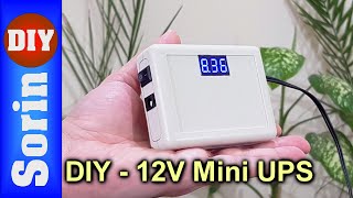 DIY  12V Mini UPS [upl. by Atteragram]