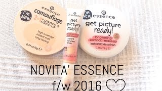 ESSENCE novità 2016  recensione fondotinta correttore cipria  osservatricescaltra [upl. by Hengel]