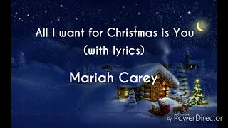 All I Want For Christmas Is You with lyrics  Mariah Carey [upl. by Roderica]