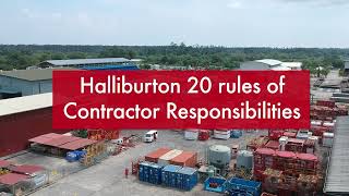 Halliburton 20 Rules of Contractor Responsibilities [upl. by Nilad]