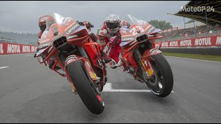 FRANCESCO BAGNAIA VS ENEA BASTIANINI  MOTOGP ASSEN BELANDA dutchgp  MOTOGP 24 GAMEPLAY REPLAY [upl. by Sonstrom]