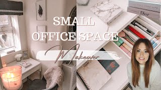 SMALL OFFICE SPACE ON A BUDGET  PRODUCTIVE WORKSPACE amp IKEA DESK SETUP [upl. by Blum]