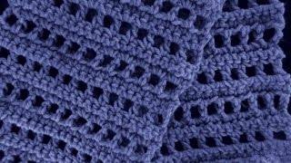 Lace OpenWork Crochet Scarf  Fun for All [upl. by Haerr]