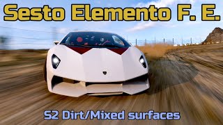 Forza Horizon 5  2011 Lamborghini Sesto Elemento Forza Edition  S2 DirtMixed tune [upl. by Savdeep]