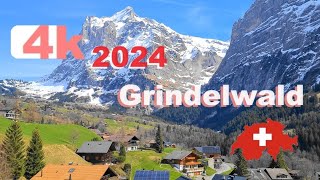 🇨🇭  2024  Winter  SWITZERLAND GRINDELWALD  Part 5  ITSELWALD BRIENZ ZERMATT THUN Suiza 4K [upl. by Ayamat]